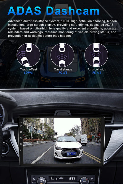 Autoradio Android 10.2" 1 Din para Renault Latitude y Renault Laguna - CarPlay, 5G Wifi, Mirror Link