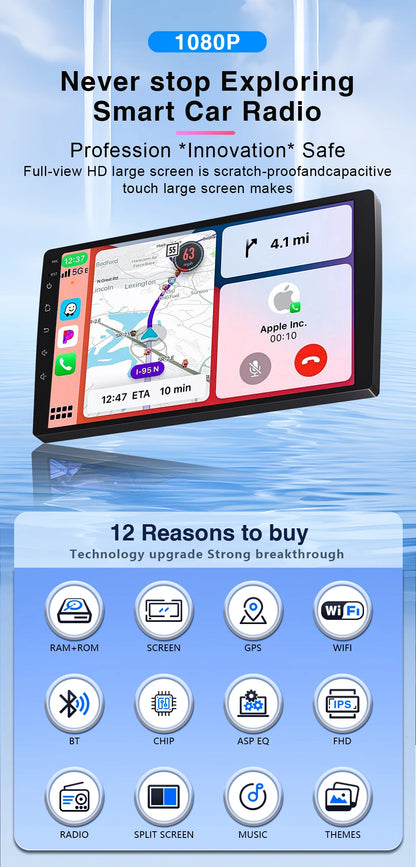 Autoradio Android da 9" per Suzuki Vitara 2017-2020, GPS e CarPlay
