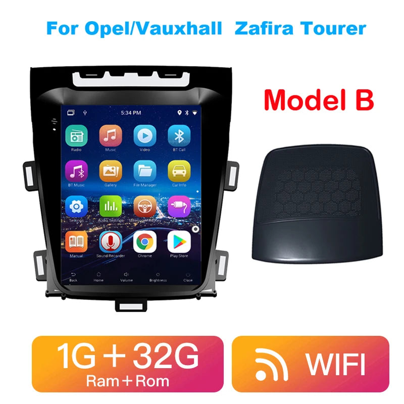 Car radio 9.7" Tesla Style for Opel Zafira 2010-2016