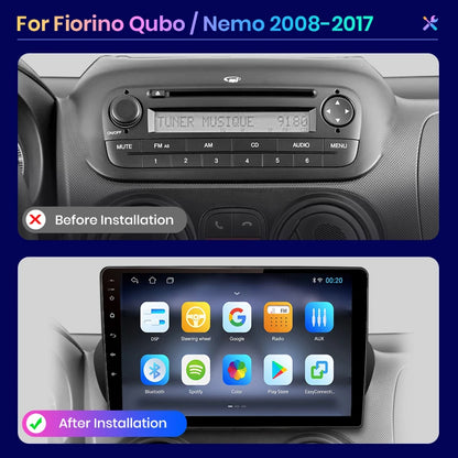 CarPlay 9" AWESAFE for Fiat Fiorino and Citroen Nemo
