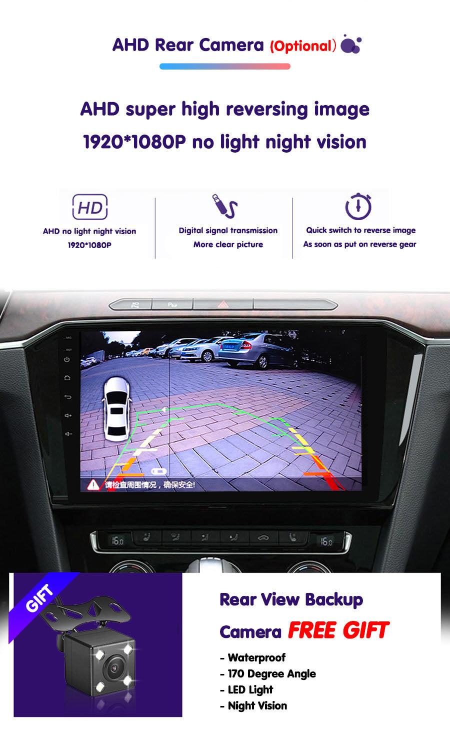 VIGOHI CarPlay 9'' 2DIN para Ford Transit 2020-2024