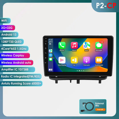 Autoradio 9'' 2Din Android 13 per Opel Corsa D 2007-2013 - CarPlay, GPS, 4G, Wi-Fi, 8 GB+128 GB