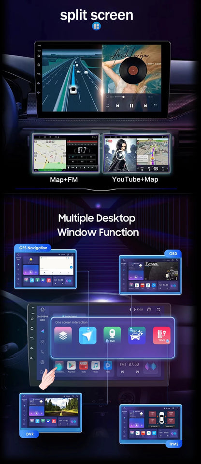 Android 13, 9" One Din, per Dacia Duster 2009-2015