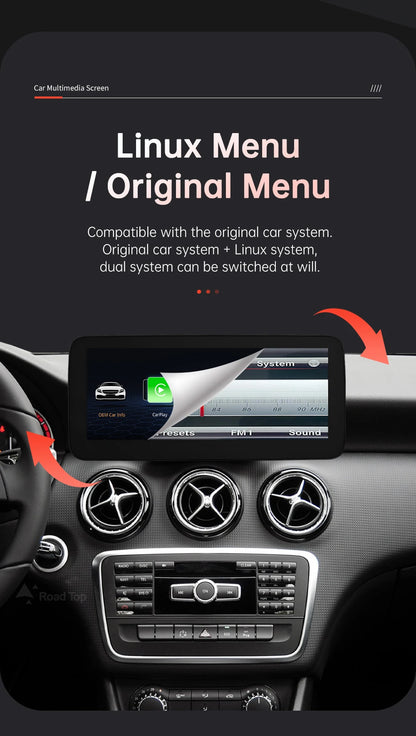 Schermo multimediale One Din da 10,25" per Mercedes-Benz AB CLASS 2013-2015