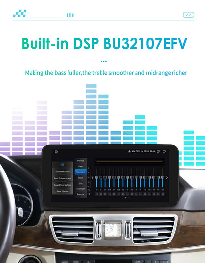 Autoradio 10.25" 2 Din Android CarPlay per Mercedes-Benz Classe C W204 S204 2008-2010
