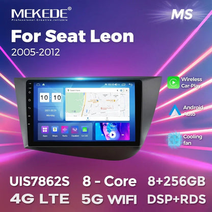 Autoradio Android 2DIN da 9" per Seat Leon 2005-2012
