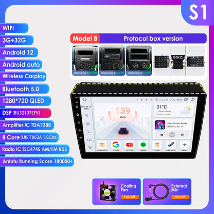 Android 9" CarPlay DSP per Fiat Ducato, Citroen Jumper, Peugeot Boxer