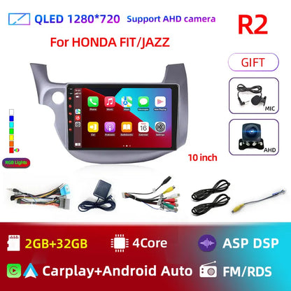 Car radio Honda Fit Jazz 2008-2013 10" Android 12 Double Din