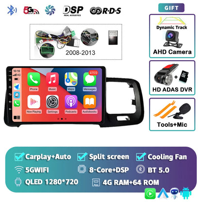 Autoradio Android 14 con CarPlay 9" 2Din per Volvo S60/V60 2011-2020