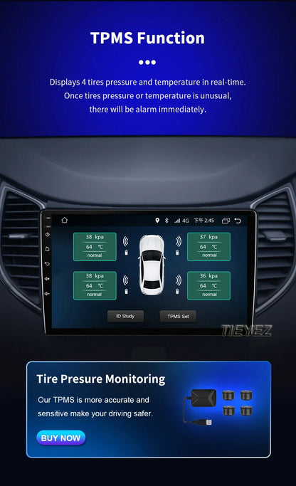 Radio Carplay Android 14 Toyota Yaris 2012-2017 9" GPS WiFi