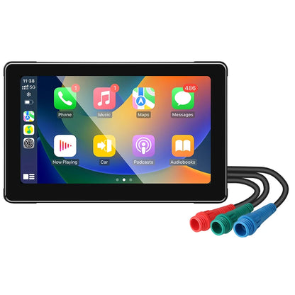 Radio Moto 7" IPX7 CarPlay Android Auto Din
