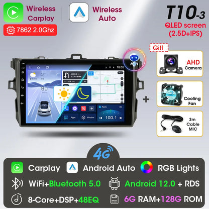 9" 2DIN Android Car Stereo for Toyota Corolla 2006-2012