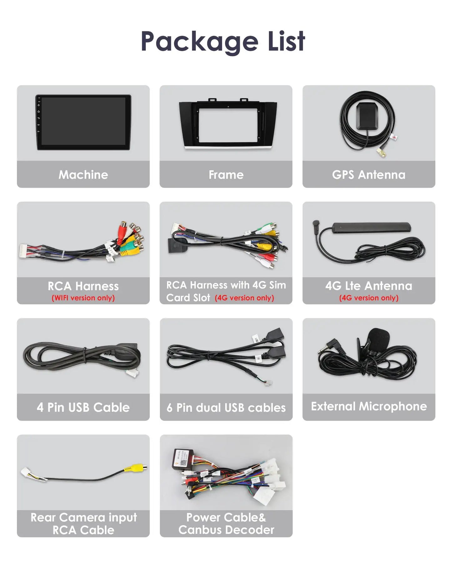 Android 9" 2DIN CarPlay radio for Subaru Legacy 2015-2018