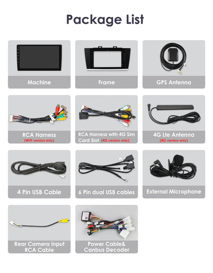 Android 9" 2DIN CarPlay radio for Subaru Legacy 2015-2018