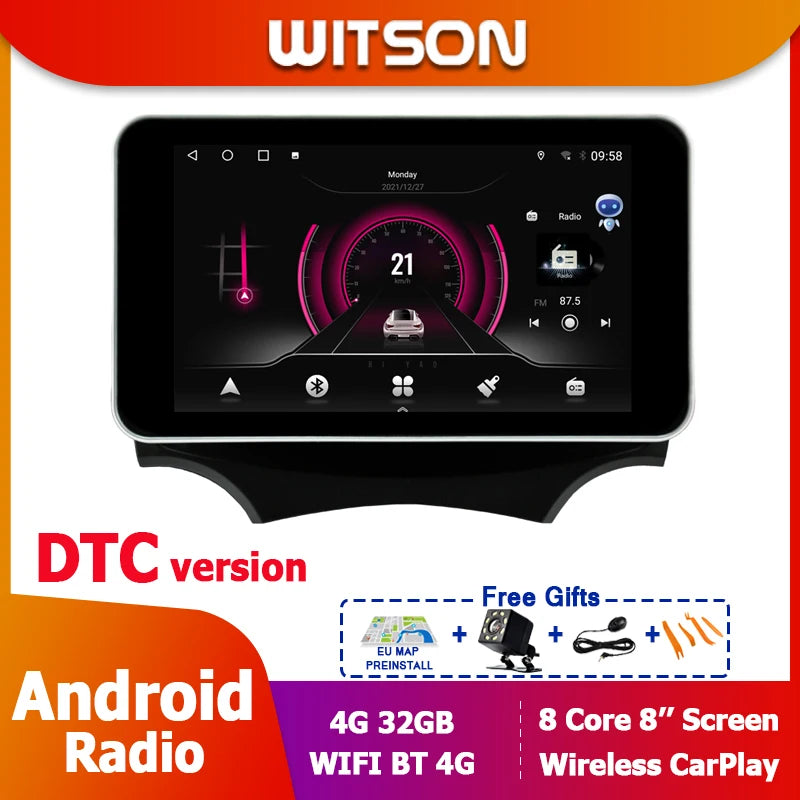 Autoradio Android 14 8" 2 Din para Ford Ka 2008-2012