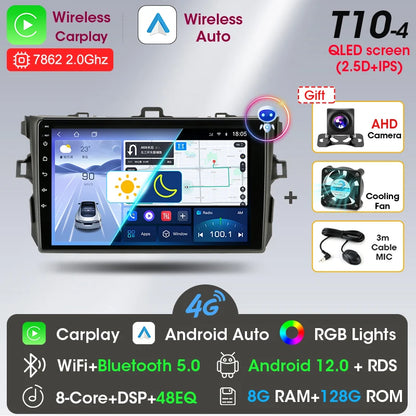 9" 2DIN Android Car Stereo for Toyota Corolla 2006-2012