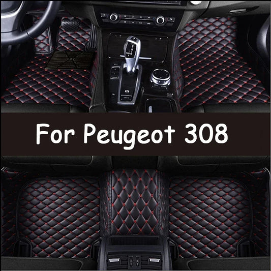 Tappetini di lusso per Peugeot 308 - su misura 52x25 cm