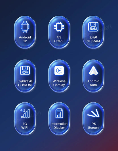 8.8" CarPlay Android Auto for Audi A5 2009-2016