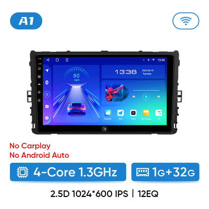 Autoradio Android 13 2DIN da 9" per Volkswagen Polo, T-Cross, T-Roc, Passat B8, Jetta MK7