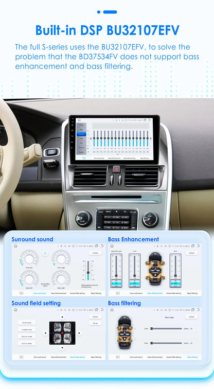 Autoradio Android da 9" per Volvo XC60 2008-2017 con navigazione GPS