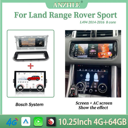 Android 13 10.25" 1 Din car radio for Range Rover Vogue/Sport 2013-2017
