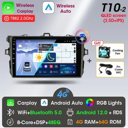 9" 2DIN Android Car Stereo for Toyota Corolla 2006-2012