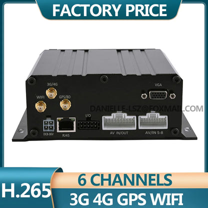 DVR 1080P a 8 canali con GPS da 7" e WiFi per veicoli