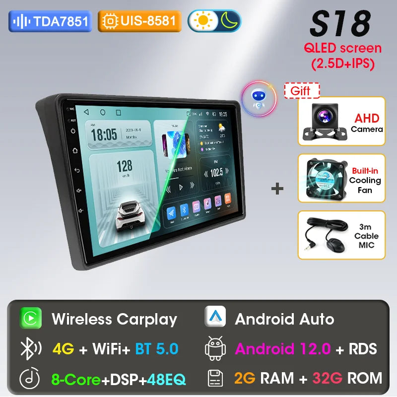 Autoradio 9" 2DIN Android per Fiat Ducato 2006-2022