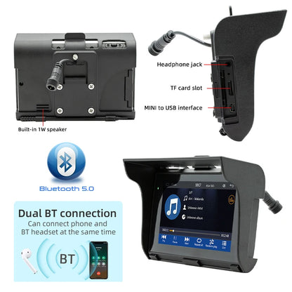 CarPlay 5" IP65 para Moto – Pantalla Resistente y Conectividad Total