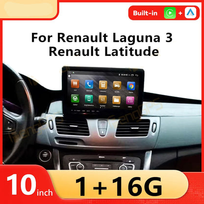 Autoradio Android 13 9.7" 1 DIN para Renault Laguna 3 / Latitude