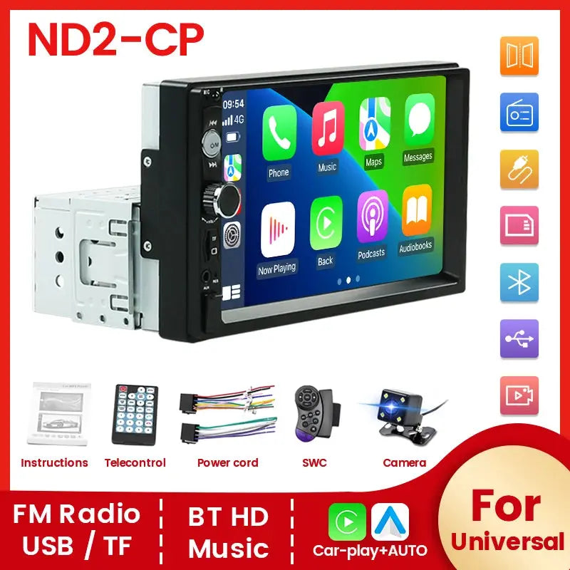 Autoradio 7" 1Din con Android Auto AutoRadioCanario