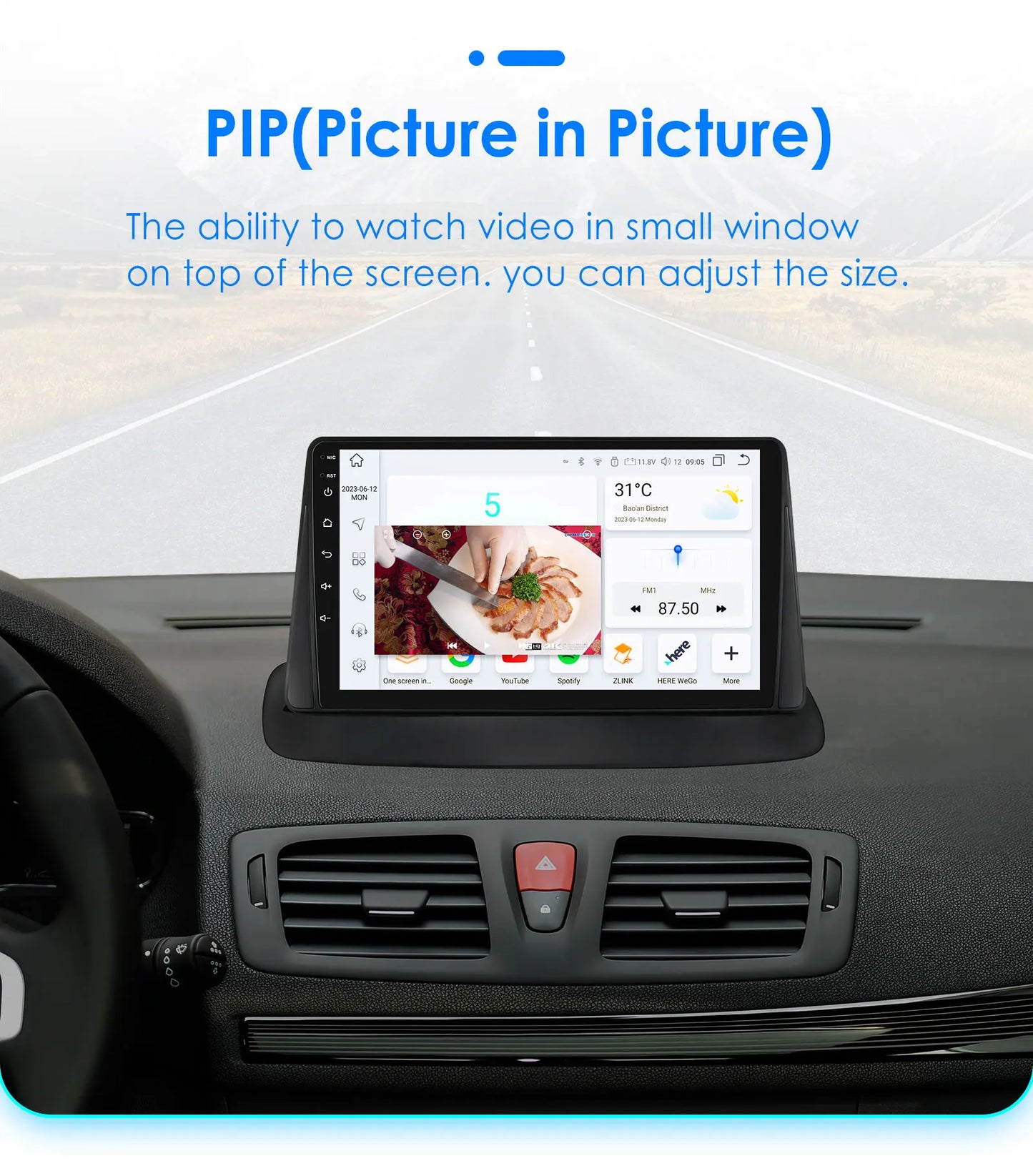 Autoradio Android da 9" per Renault Megane 3 2008-2014