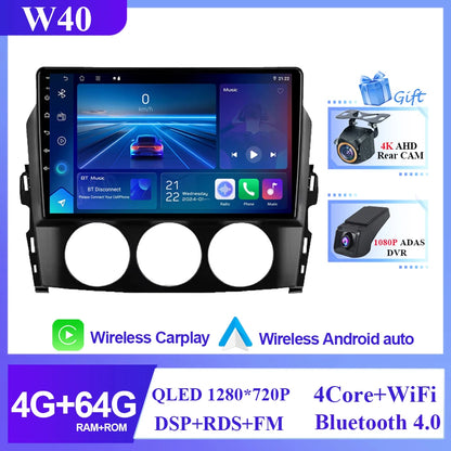 Stereo Mazda MX-5 NC 2005-2015, 9" Android DSP, Wi-Fi, Carplay