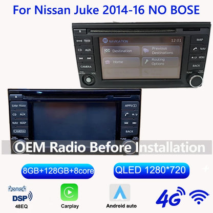 GPS Radio 9" Nissan Juke 2010-2019 DSP 8-Core