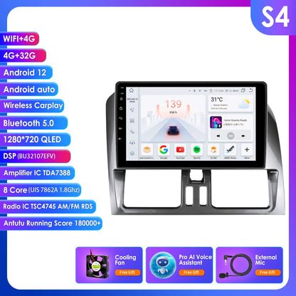 Autoradio Android da 9" per Volvo XC60 2008-2017 con navigazione GPS