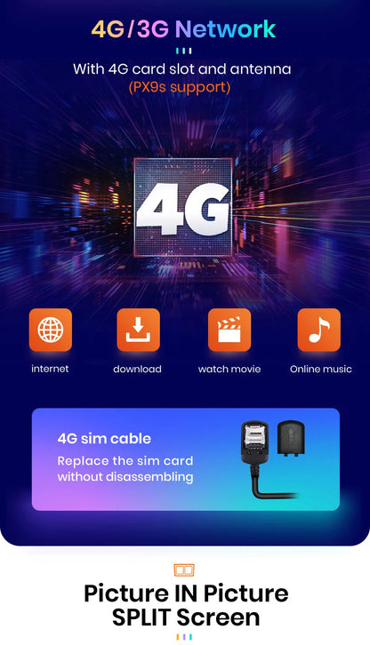 CarPlay 9" AWESAFE for Fiat Fiorino and Citroen Nemo