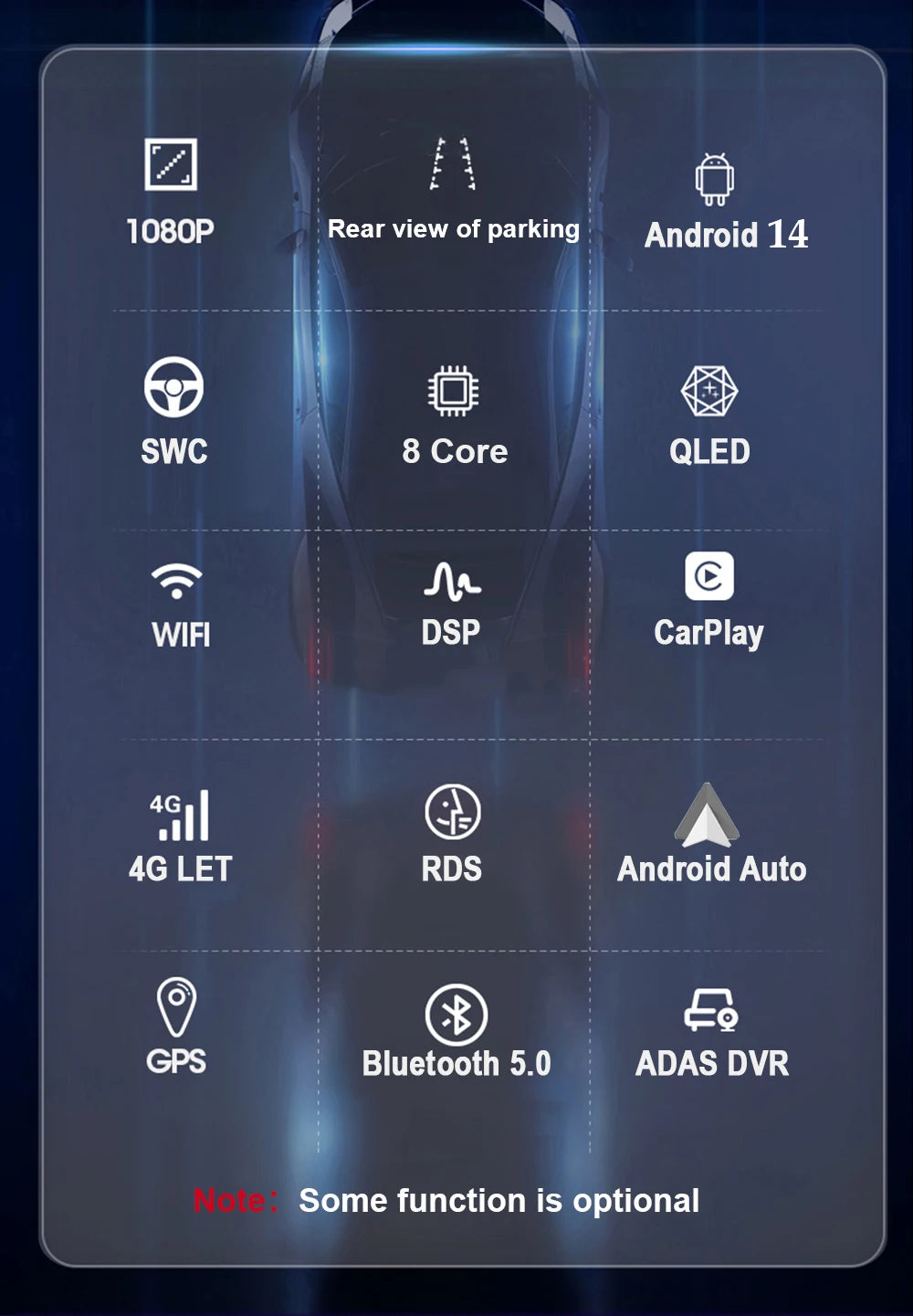 Multimediale Android CarPlay da 7" per Fiat Panda 2003-2012