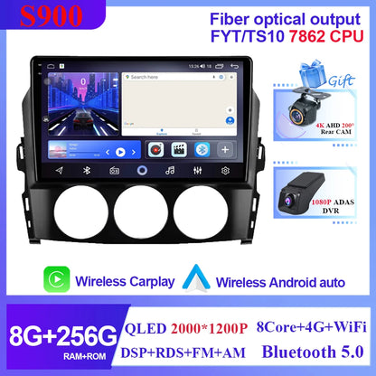 Stereo Mazda MX-5 NC 2005-2015, 9" Android DSP, Wi-Fi, Carplay