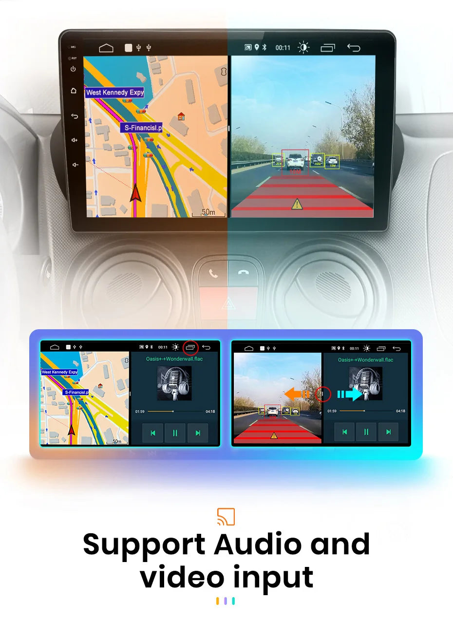 CarPlay 9" AWESAFE for Fiat Fiorino and Citroen Nemo