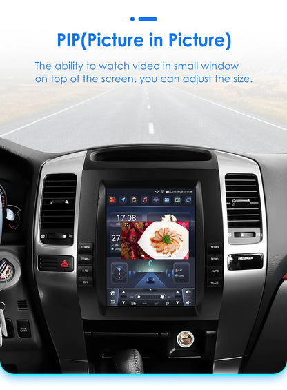 Autoradio Android 13 da 9,7" Double Din per Land Cruiser Prado 120 / Lexus GX470 2002-2009