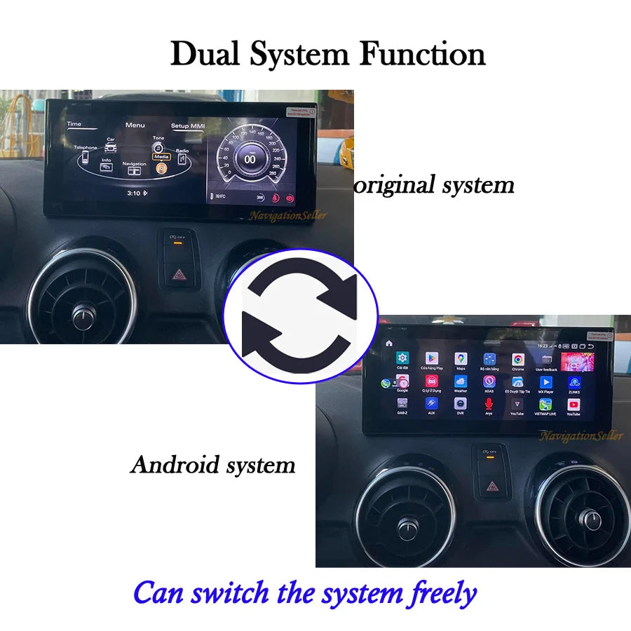 VIGOHI 10" 2 Din CarPlay per Audi A1 2010-2014

