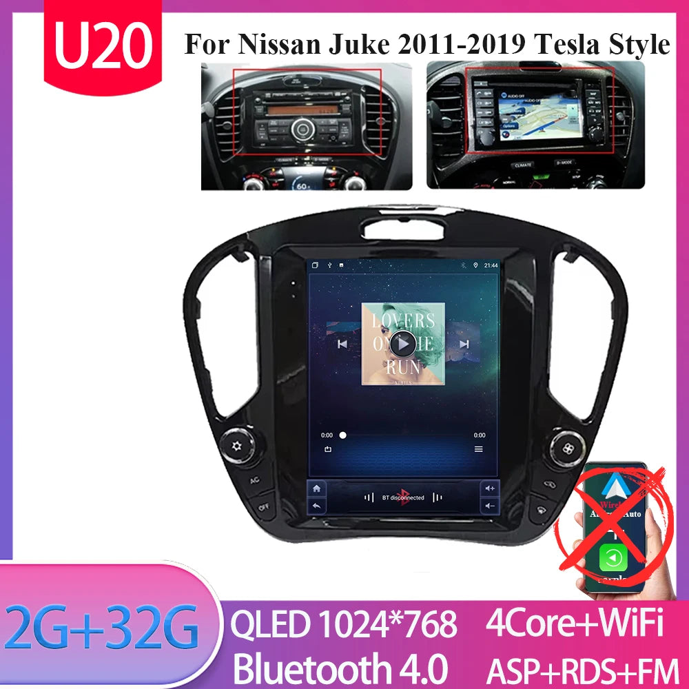 Autoradio Tesla 9.7'' Nissan Juke 2011-2019 CarPlay Android Auto
