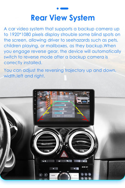 Autoradio 9'' 2Din Android 13 per Opel Corsa D 2007-2013 - CarPlay, GPS, 4G, Wi-Fi, 8 GB+128 GB