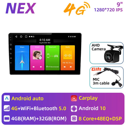 Autoradio Android 2 DIN da 9" per Nissan Murano Z50 2002-2008