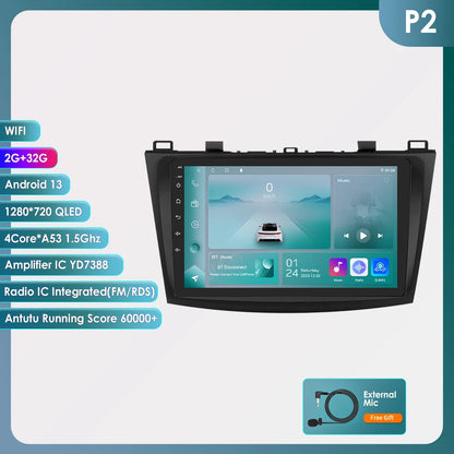 Android 9" Double Din car radio for Mazda 3 2010-2013
