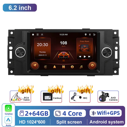 Autoradio 2DIN da 7" per Jeep Cherokee, Dodge e Chrysler 2004-2008