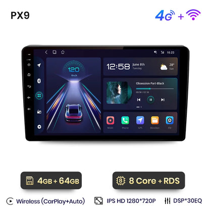 CarPlay 9" AWESAFE for Fiat Fiorino and Citroen Nemo