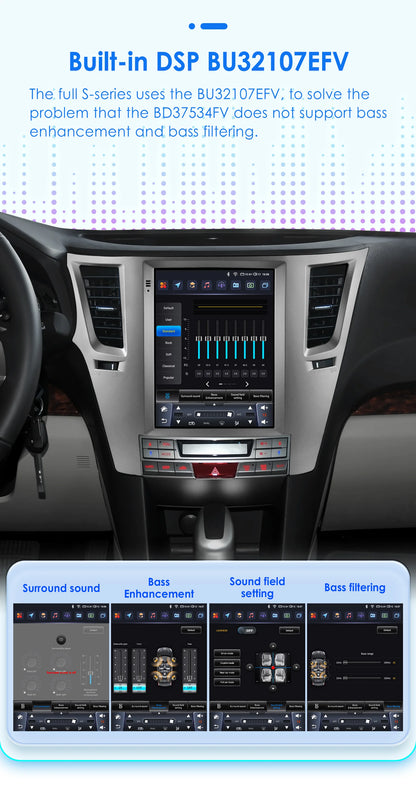 9.7" Tesla Style 2DIN Android 13 Radio for Subaru Legacy 2009-2014