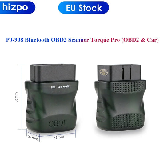Monitor per auto Hizpo PJ-908 con Bluetooth e OBD2 per autoradio