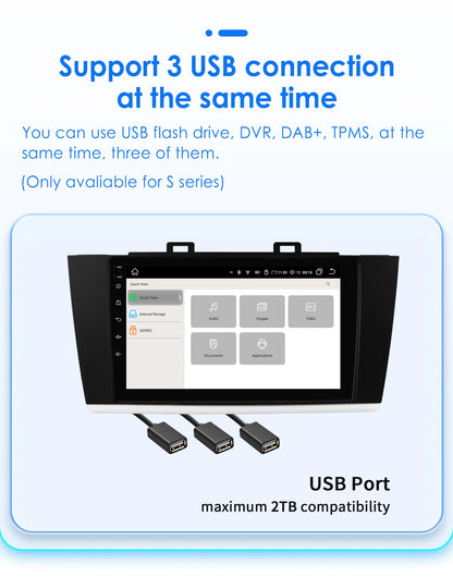 Android 9" 2DIN CarPlay radio for Subaru Legacy 2015-2018